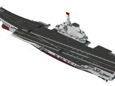 Liaoning Chinese aircraft carrier Type 001 aircraft carrier Navy 3D model