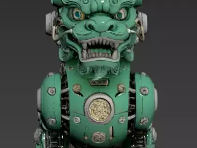 31 Chinese Style - Sci Fi Mechanical Lion 3D model