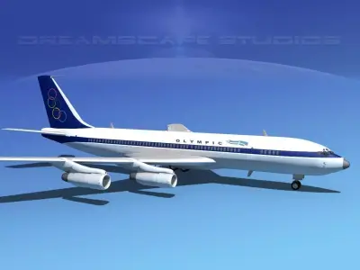 Boeing 707 Olympic 3D model