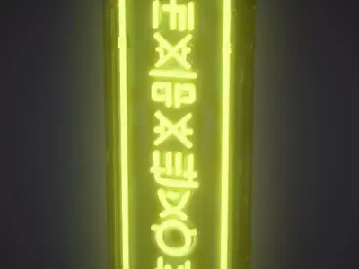 Cyberpunk Neon Signboard Pack - Stylized Sci-Fi and Horror