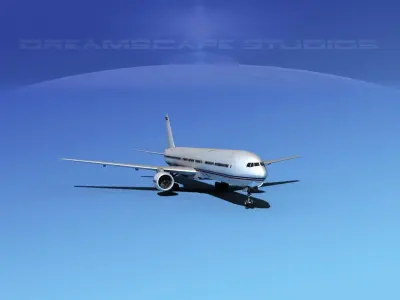 Boeing 777-300 Corporate 3D model