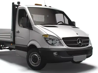 Mercedes Benz Dropside Tail Lift 2008 3D model