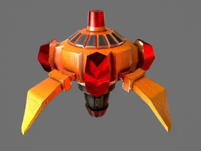 Air Mine Low-poly 3D model