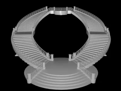 palace staircase 3D model buy