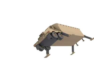 AN TPY-2 radar 3D model