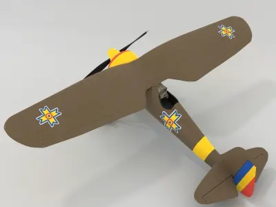 Very simple PZL P11c Romanian Air Force 3D model