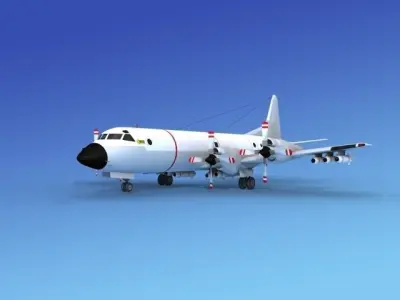 Lockheed P-3 Orion Unmarked 3D model