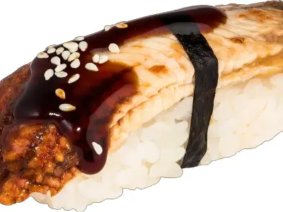 Piece of sushi Low-poly 3D model