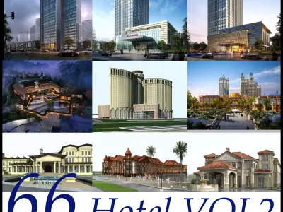 Hotel Building Collection 66 items Vol2 3D model