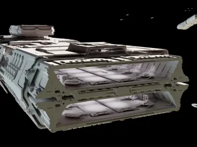 Space Carrier 3D model