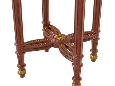 Oak it small side table 3D model