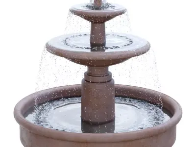 Campania - Esplanade Two Tier Fountain 3D model