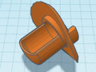 3D Print Bird Feeder Port for Large Format Wine Bottle Feeders Free 3D print model