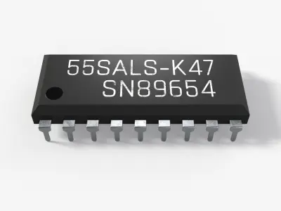 Classic Chip with 2K PBR Textures 3D model