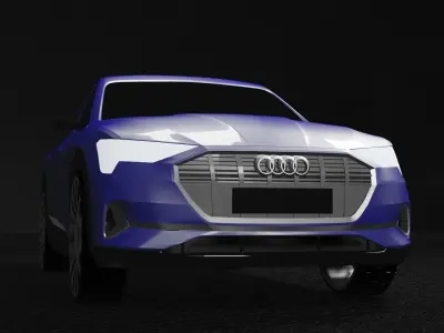 Audi E-tron Sportback Free low-poly 3D model
