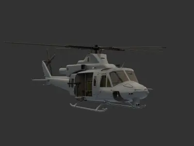 Bell Super Huey Venom Helicopter  3D model