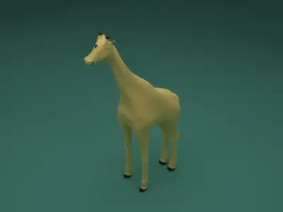 Low Poly Giraffe Low-poly 3D model