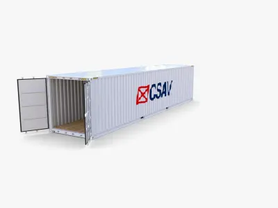 40ft Shipping Container CSAV v1 3D model