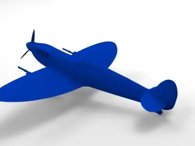 Supermarine Spitfire MkVb 3D Print 3D print model