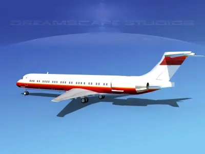 McDonnell Douglas MD-87 Corporate 12 3D model