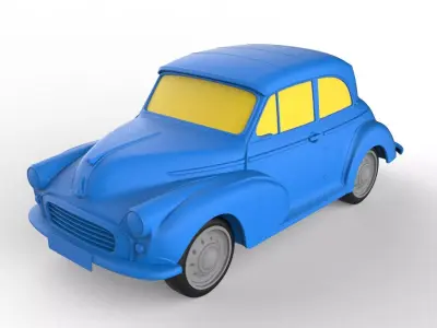Morris Minor 1956 Classic Car 3D print model