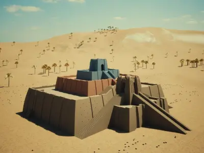 Ziggurat of ur 3D model