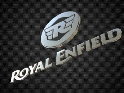 royal enfield logo 3D model