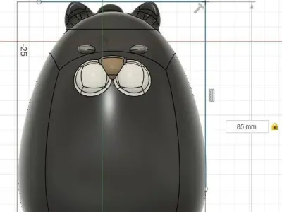 Watering cat 3D print model