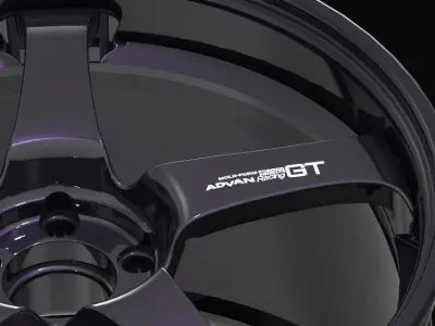 ADVAN RACING GT Series - Flat Design 3D model