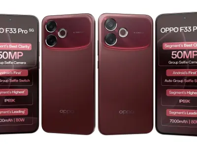 Oppo F33 Pro 5G All Colors 3D model