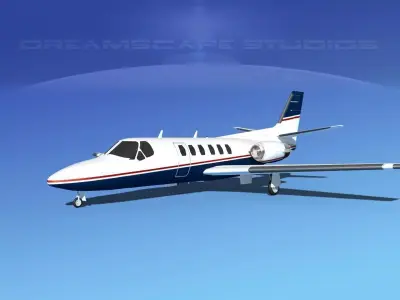 Cessna C550 Citation II V11 3D model