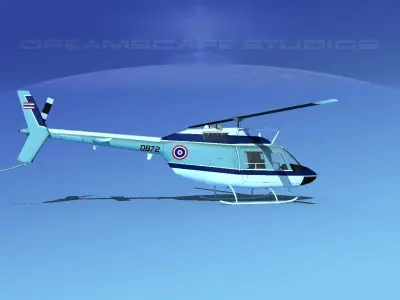 Bell OH-58B Royal Thai Air Force 3D model