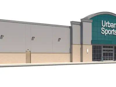 Retail-056 Retail Store 3D model