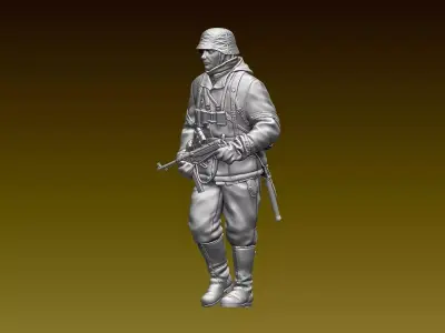 German soldier 3D print model