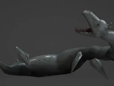 loch ness monster cryptid 3D model