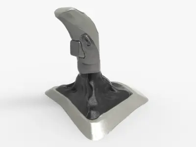 3 Series Automatic Gear Shift Knob Low-poly 3D model