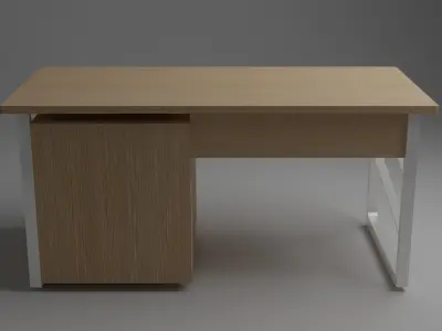 Modern desk Free 3D model