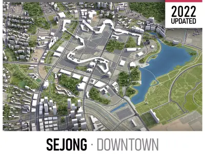 Sejong Low-poly 3D model
