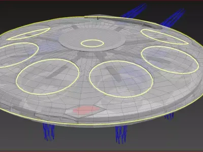 The Winged Disc - Concept 3D model