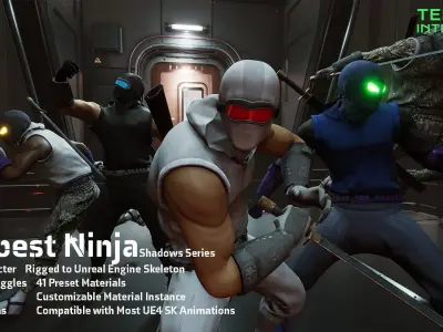 Shadow Series Pack Low-poly 3D model