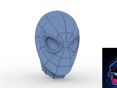 Iron Spiderman Infinity War Helmet ready to 3d print 3D model