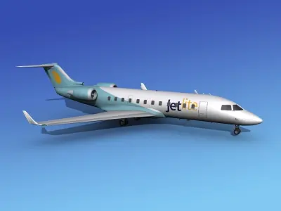 Canadair CRJ200 JetLite 3D model
