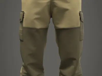 Combat Pants Gorka - Marvelous Designer 3D model
