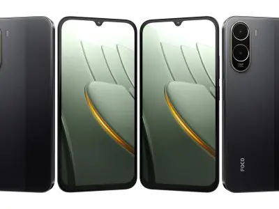 Xiaomi Poco C81 Pro All Colors 3D model