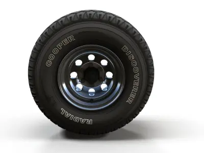 Offroad custom wheel 3D model