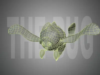 Bug Monster Character model  Game-ready Low-poly 3D model