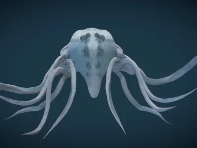 Ancient Deep Sea Creature Low-poly 3D model