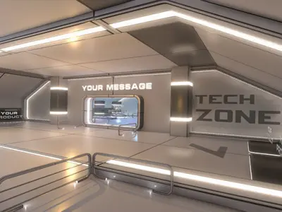 Showroom Level Kit Vol 1 Low-poly 3D model