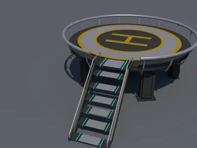 Helipad 3D model