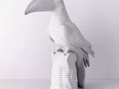 Bordallo Pinheiro Amazonia Toucan 3D model